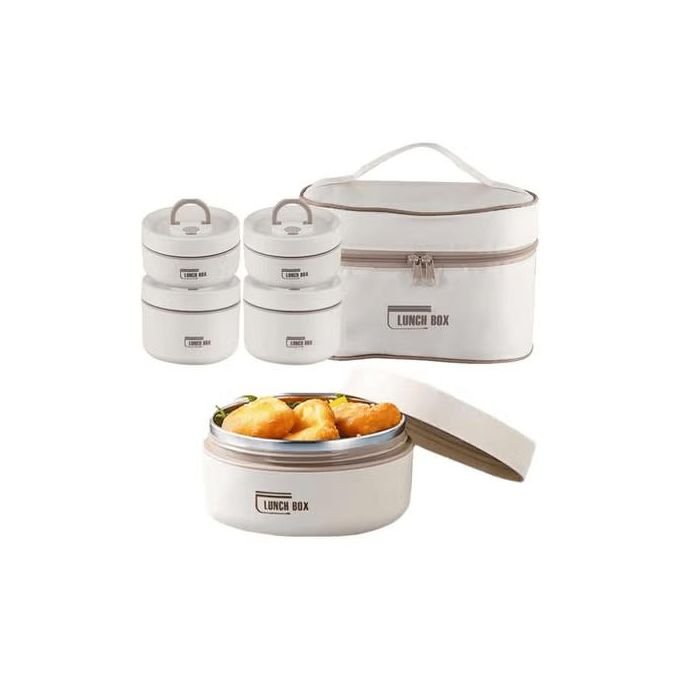 Insulated Lunch Box and Bag Set - 4-Layer