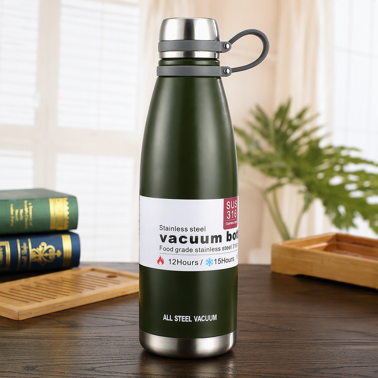 stainless steel good quality water bottle hot and cold 650ml
